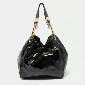 Jimmy Choo Patent Leather Large Lohla Jane Tote